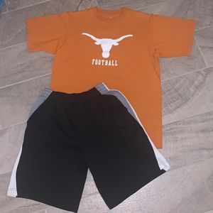 UT T-Shirt/Athletic Shorts, Boys Size 14/16